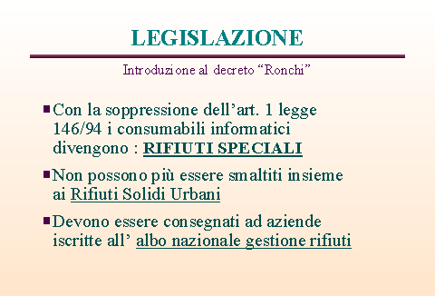 Legislazione