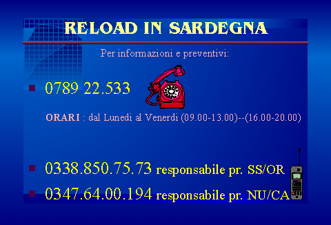 Reload in Sardegna